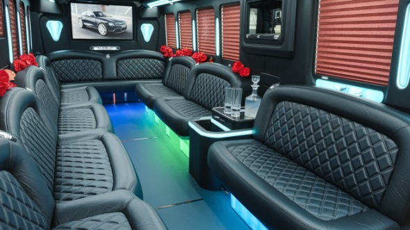 melbourne party bus rental inside